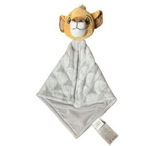 Lambs & Ivy Disney Baby Simba Lovey Gray Plush Security Blanket Lion King